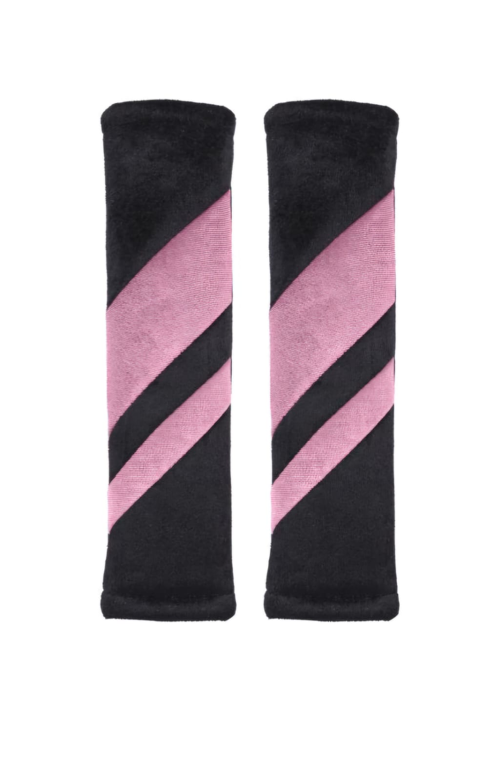 Velour Seat Belt Pad 2pcs 25x6cm Stripe