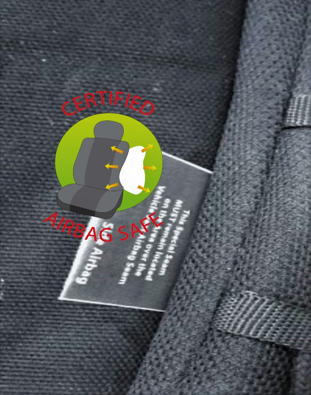 Universal 30/35 Airbag Fronts Trailblazer Canvas All Over Black