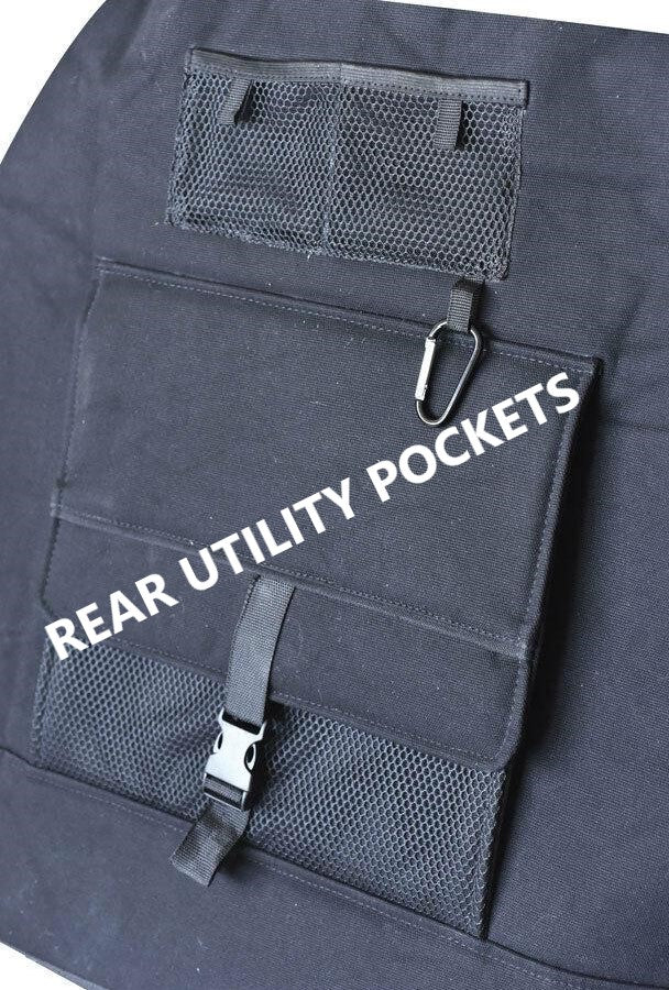 Universal 30/35 Airbag Fronts Trailblazer Canvas All Over Black