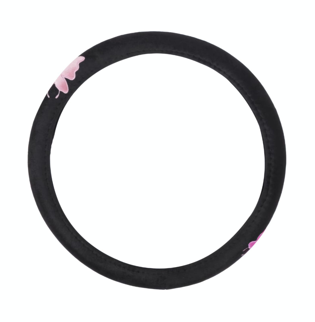 Velour Steering Wheel Cover Butterfly