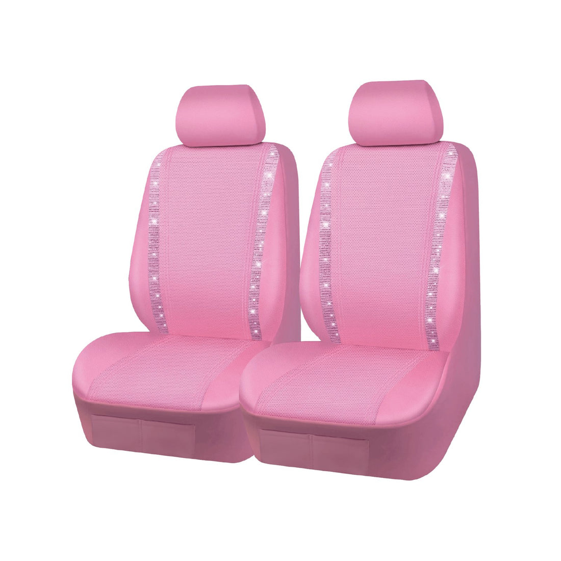Pink Diamante Seat Cover Set – 2 Piece