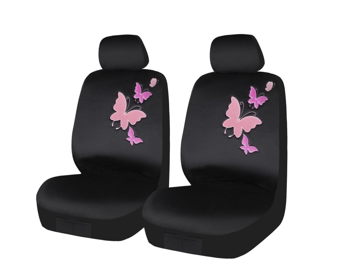 Universal Velour Universal Front Seat Covers Butterfly