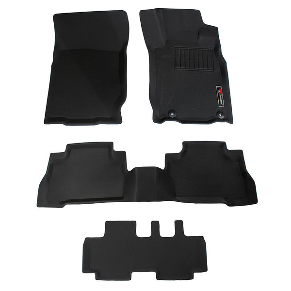 Sharkskin Custom-Fit Mitsubishi Pajero 2016–2024 3D TPE All-Weather Floor Mats