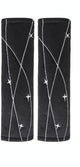 Velour Seat Belt Pad 2pcs 25x6cm Star