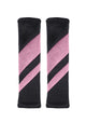 Velour Seat Belt Pad 2pcs 25x6cm Stripe