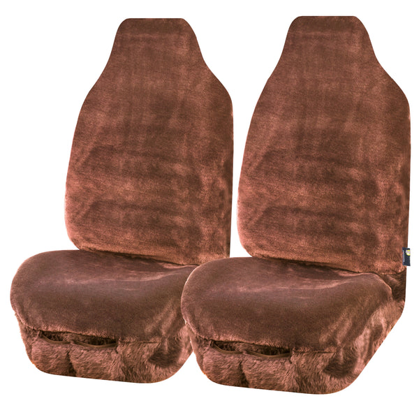 UNIVERSAL FRONT SEAT COVERS  SIZE 60/25 MOCHA FINESSE