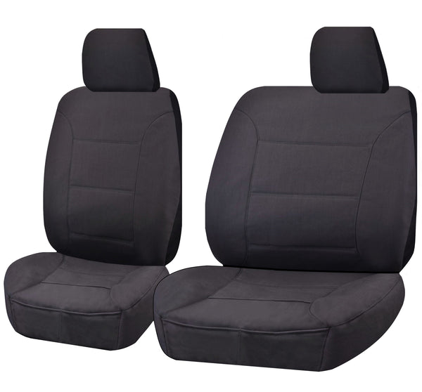 TOYOTA LANDCRUISER 60.70.80 SERIES HZJ-HDJ-FZJ 1981 - 2010 TROOP CARRIER 4X4 SINGLE CAB CHASSIS FRONT BUCKET + _ BENCH CHARCOAL ALL TERRAIN