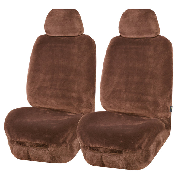 UNIVERSAL FRONT SEAT COVERS  SIZE 30/35 MOCHA FINESSE