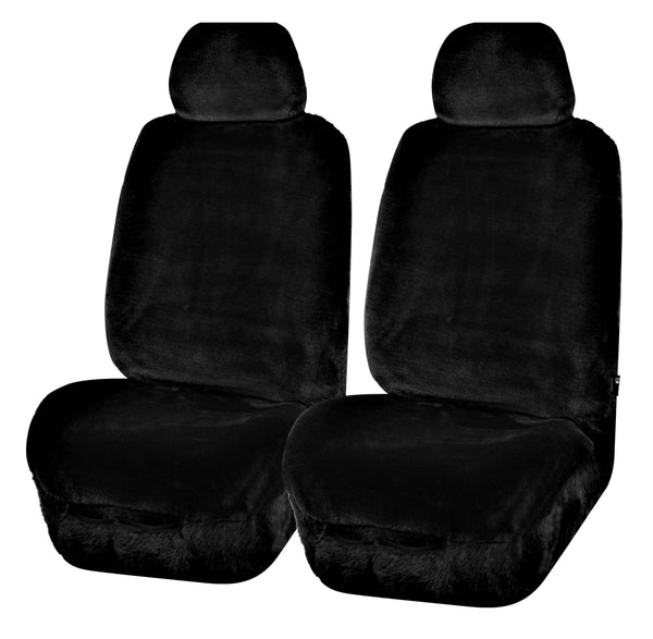 UNIVERSAL FRONT SEAT COVERS  SIZE 30/35 BLACK FINESSE