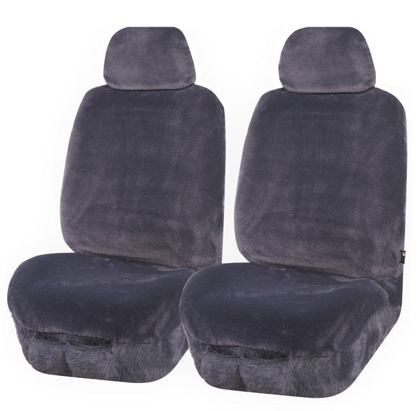 UNIVERSAL FRONT SEAT COVERS  SIZE 30/35 GREY FINESSE