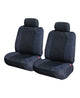 Universal 06H Rear Seat Covers with 3 Head Rest Covers BLACK PRESTIGE
