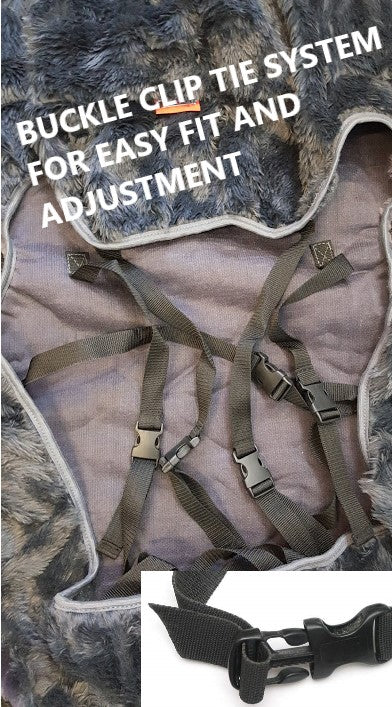 Universal 30 Fronts Airbag 20mm Sheep-Skin GREY SOFT-FLEECE