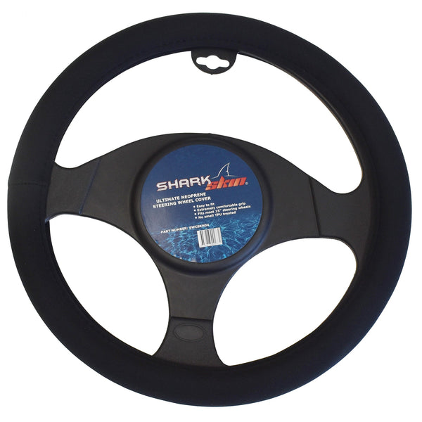 Sharkskin Steering Wheel Cover Black