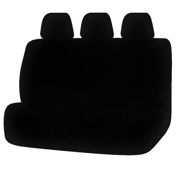 UNIVERSAL REAR SEAT COVERS SIZE 06/08H BLACK FINESSE