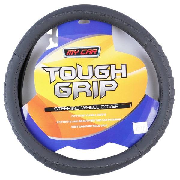 Michigan Steering Wheel Cover PU Grey