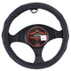 Nevada Steering Wheel Cover Leather Black White