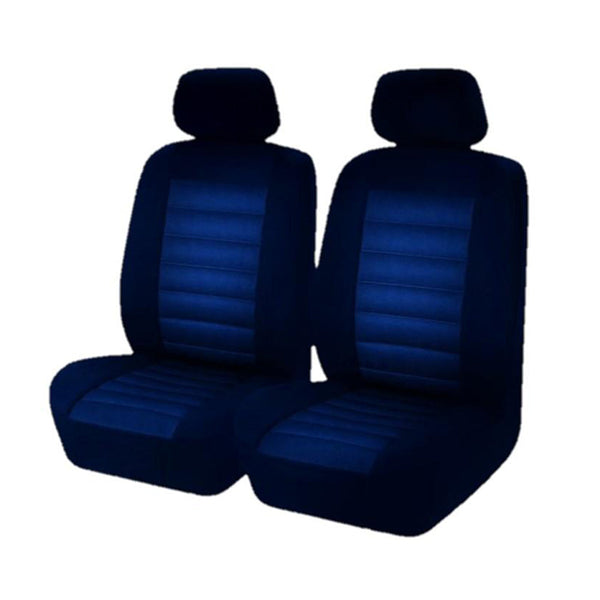 Universal Premium Quality Opulence Front Seat Covers Blue