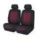 Universal Premium Quality Opulence Front Seat Covers Red