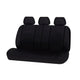 UNIVERSAL REAR SEAT COVERS  SIZE 06/08S BLACK PLATINUM