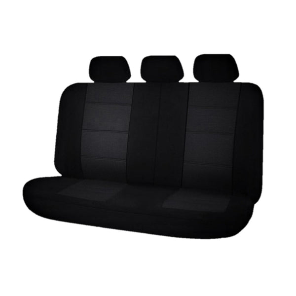 UNIVERSAL REAR SEAT COVERS SIZE 06/08S BLACK PREMIUM