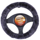Sheepskin Steering Wheel Cover Charcoal
