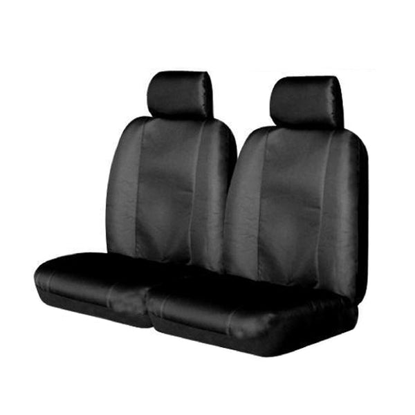 Universal 06H Rear Seat Covers with 3 Head Rest Covers BLACK