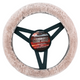Sheepskin Steering Wheel Cover Luxury Mocha